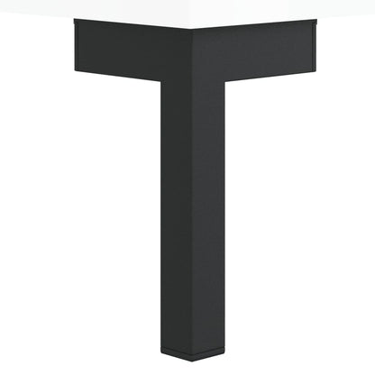 Desk High Gloss White 140x50x75 cm Engineered Wood