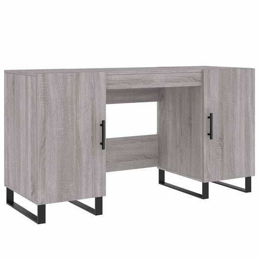 Desk Grey Sonoma 140x50x75 cm Engineered Wood
