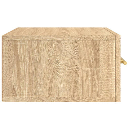 Wall-mounted Bedside Cabinet | Set of 2 | Sonoma oak | Engineered wood