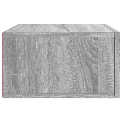 Wall-mounted Bedside Cabinet Grey Sonoma 35x35x20 cm