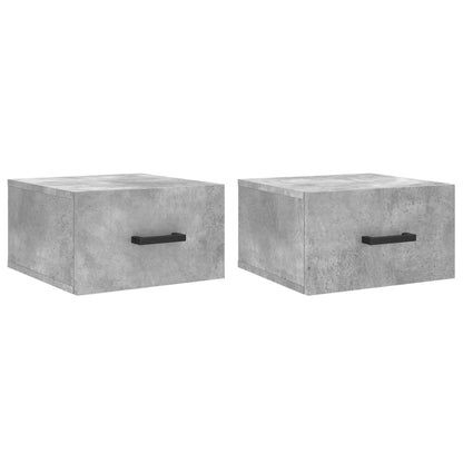 Wall-mounted Bedside Cabinet |  Set of 2 | Square | Modern  |  Modern