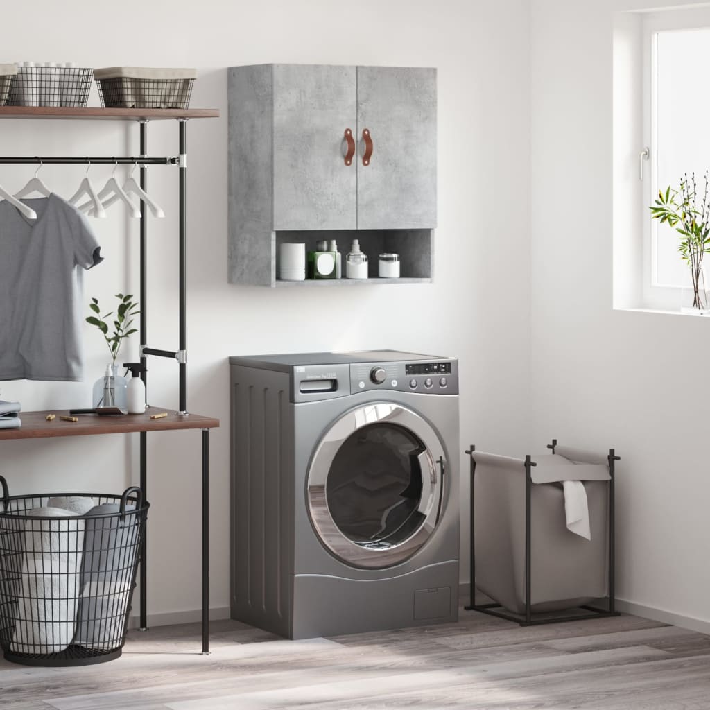 Wall Cabinet Concrete Grey 60x31x70 cm Engineered Wood