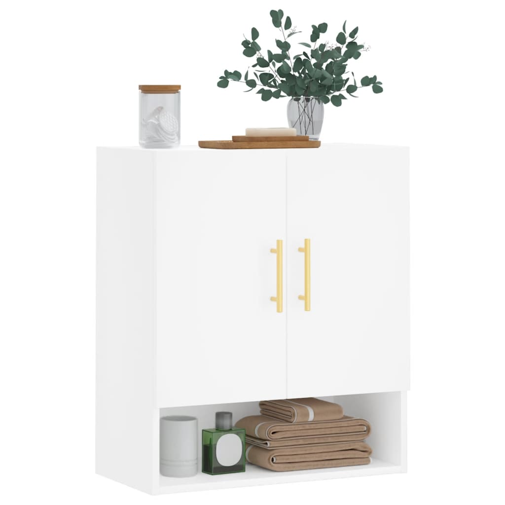 Wall Cabinet White 60x31x70 cm Engineered Wood