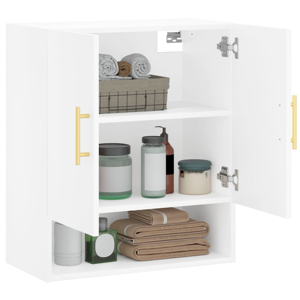 Wall Cabinet White 60x31x70 cm Engineered Wood