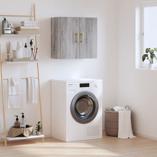 Wall Cabinet Grey Sonoma 60x31x60 cm Engineered Wood