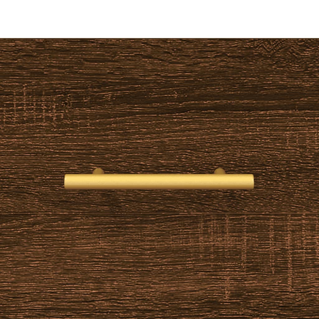 Wall Cabinet Brown Oak 60x36.5x35 cm Engineered Wood