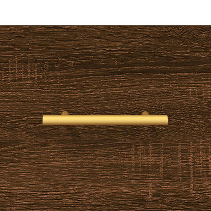 Wall Cabinet Brown Oak 60x36.5x35 cm Engineered Wood
