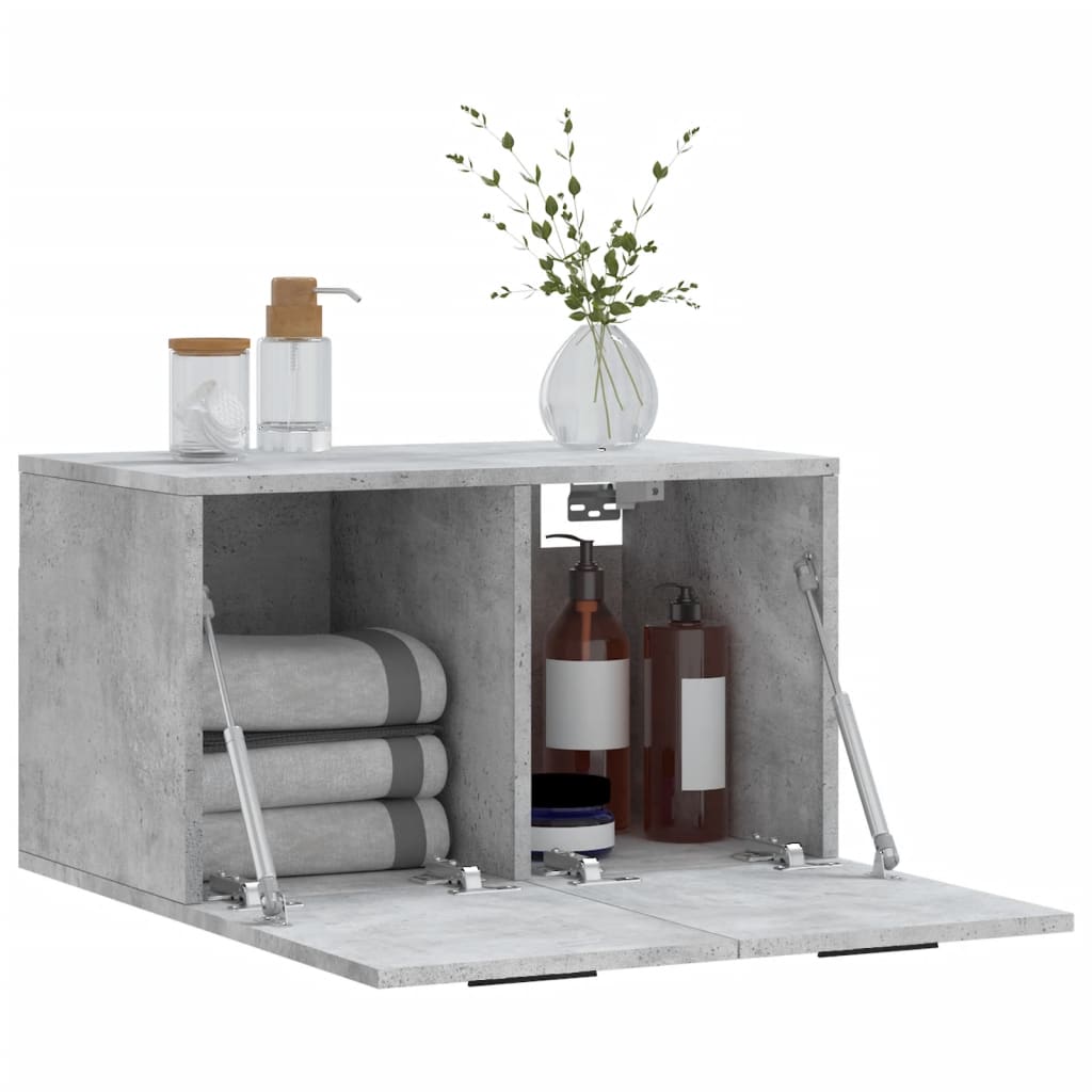Wall Cabinet Concrete Grey 60x36.5x35 cm Engineered Wood