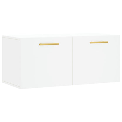 Wall Cabinet White 80x36.5x35 cm Engineered Wood