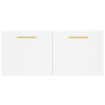 Wall Cabinet White 80x36.5x35 cm Engineered Wood