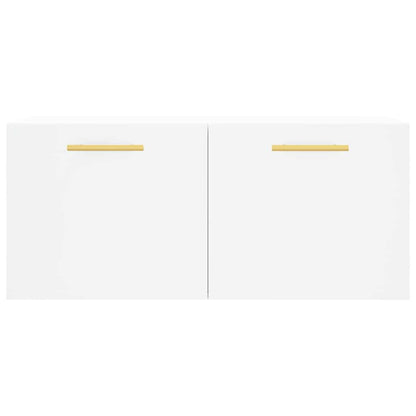 Wall Cabinet White 80x36,5x35 cm Engineered Wood