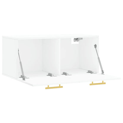 Wall Cabinet White 80x36,5x35 cm Engineered Wood