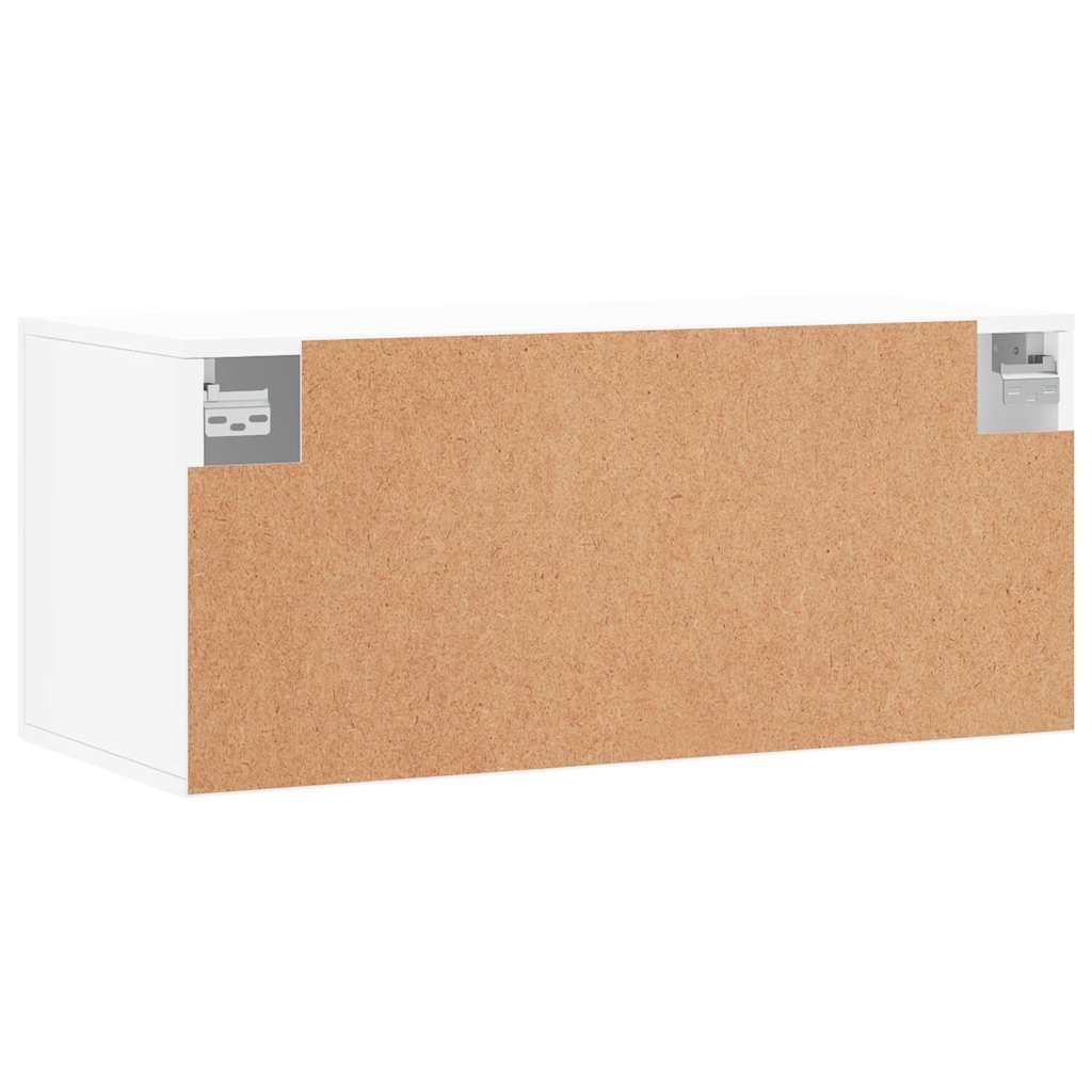 Wall Cabinet White 80x36,5x35 cm Engineered Wood