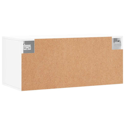 Wall Cabinet White 80x36,5x35 cm Engineered Wood