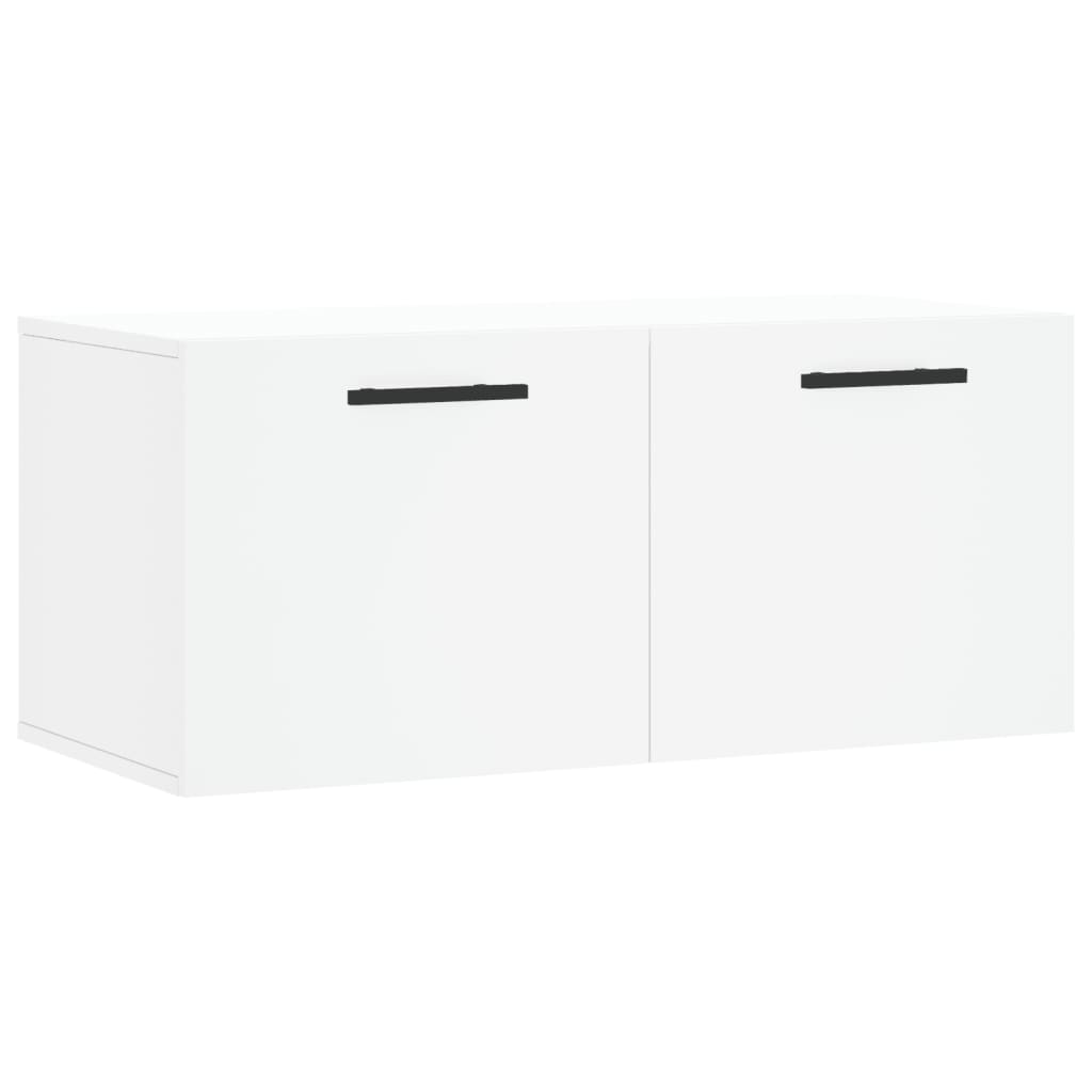 Wall Cabinet White 80x36.5x35 cm Engineered Wood