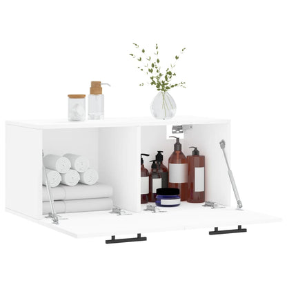 Wall Cabinet White 80x36.5x35 cm Engineered Wood