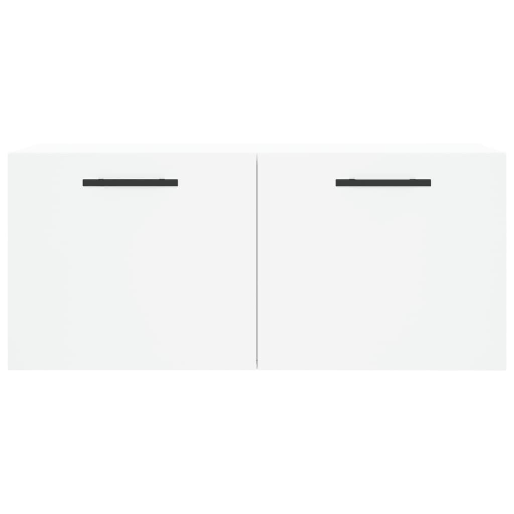 Wall Cabinet White 80x36.5x35 cm Engineered Wood