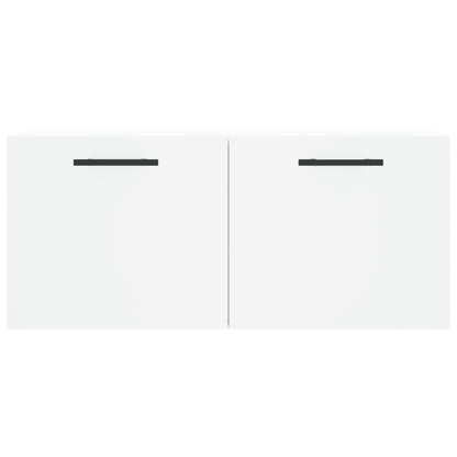 Wall Cabinet White 80x36.5x35 cm Engineered Wood