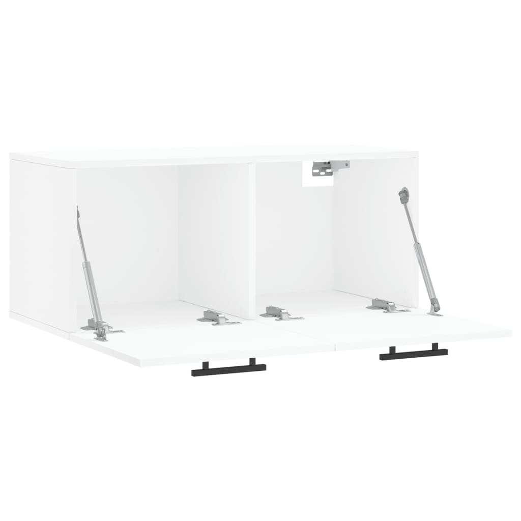 Wall Cabinet White 80x36.5x35 cm Engineered Wood
