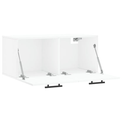 Wall Cabinet White 80x36.5x35 cm Engineered Wood