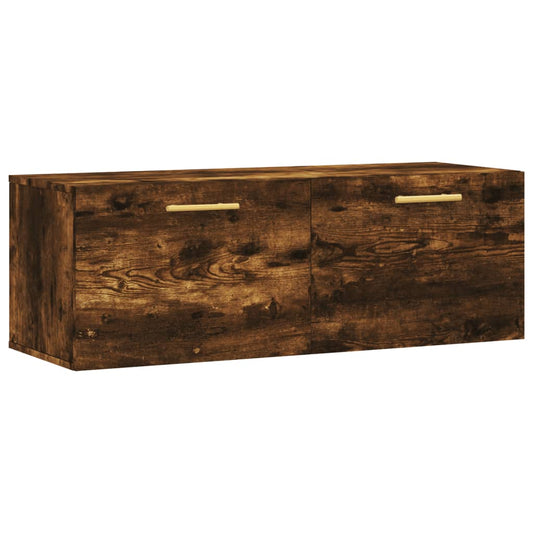Wall Cabinet | Smoked oak | Engineered wood | Wall Cabinet | Rectangular