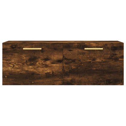 Wall Cabinet Smoked Oak 100x36.5x35 cm Engineered Wood