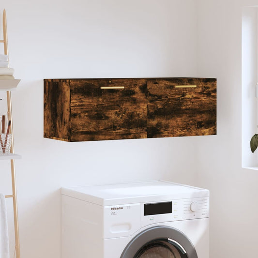 Wall Cabinet | Smoked oak | Engineered wood | Wall Cabinet | Rectangular