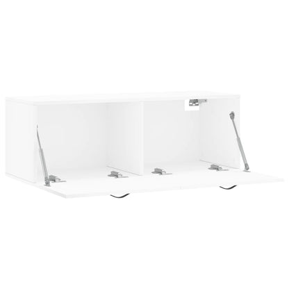 Wall Cabinet White 100x36.5x35 cm Engineered Wood