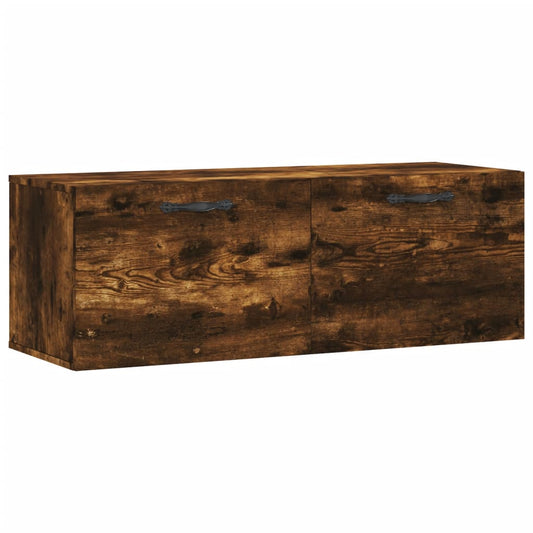 Wall Cabinet Smoked Oak 100x36,5x35 cm Engineered Wood