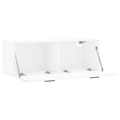Wall Cabinet White 100x36.5x35 cm Engineered Wood