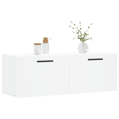 Wall Cabinet White 100x36,5x35 cm Engineered Wood