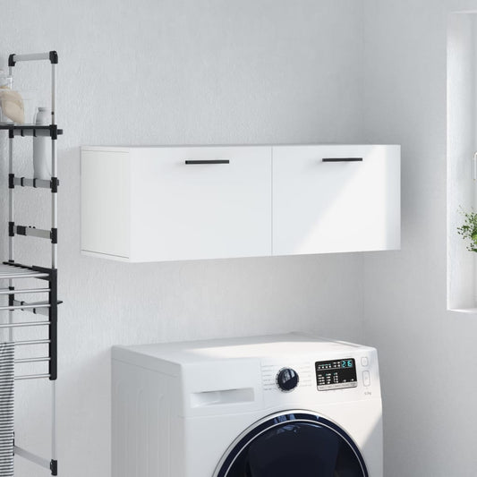 Wall Cabinet White 100x36,5x35 cm Engineered Wood