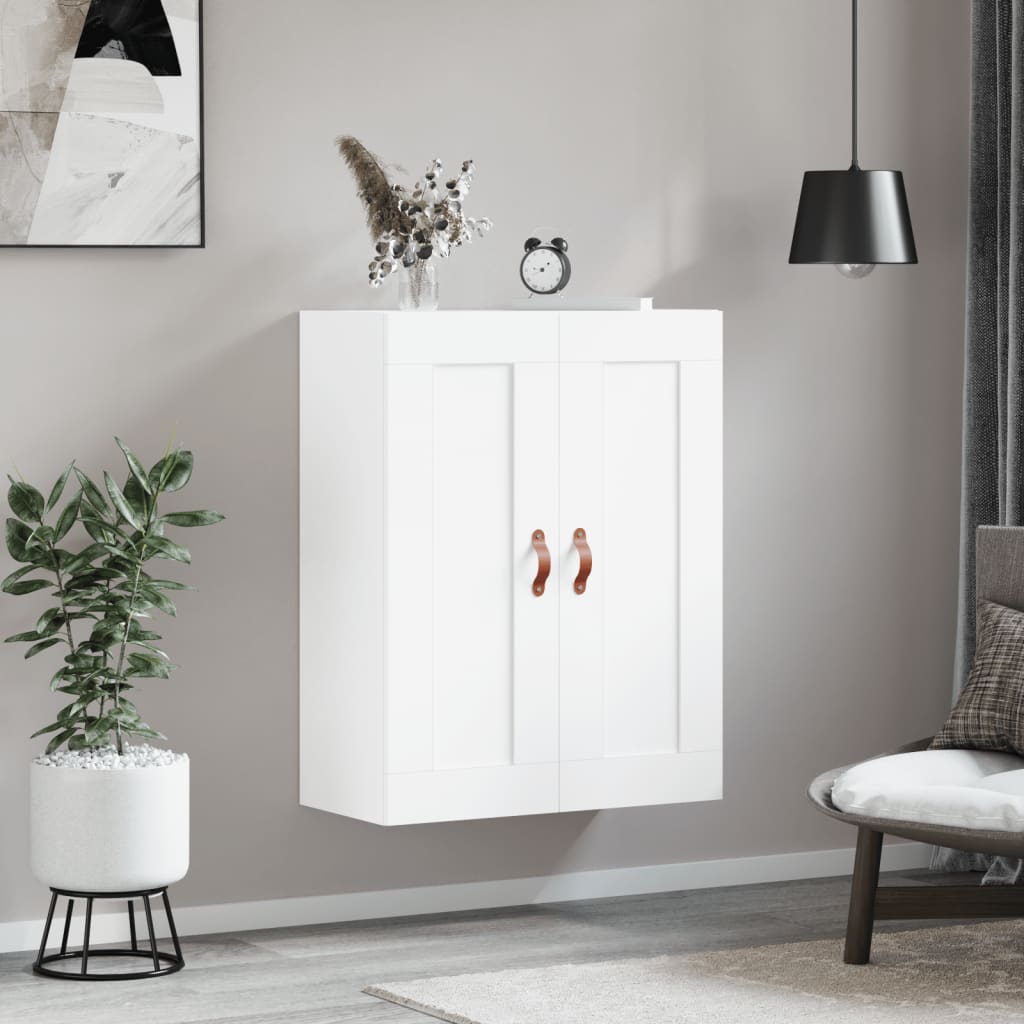 Wall Mounted Cabinet White 69,5x34x90 cm Engineered Wood