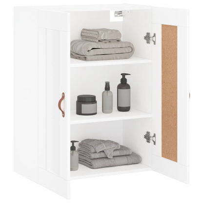 Wall Mounted Cabinet White 69,5x34x90 cm Engineered Wood