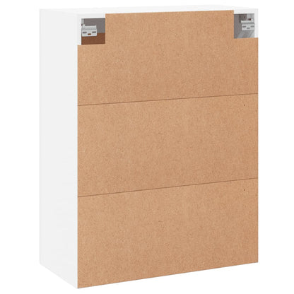 Wall Mounted Cabinet White 69,5x34x90 cm Engineered Wood