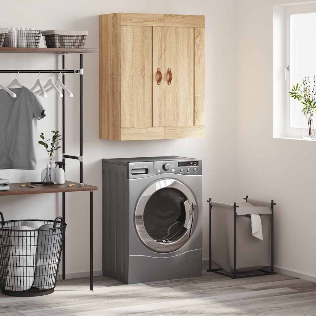 Wall Mounted Cabinet Sonoma Oak 69,5x34x90 cm Engineered Wood