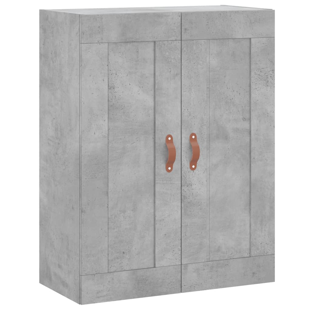 Wall Mounted Cabinet Concrete Grey 69,5x34x90 cm Engineered Wood