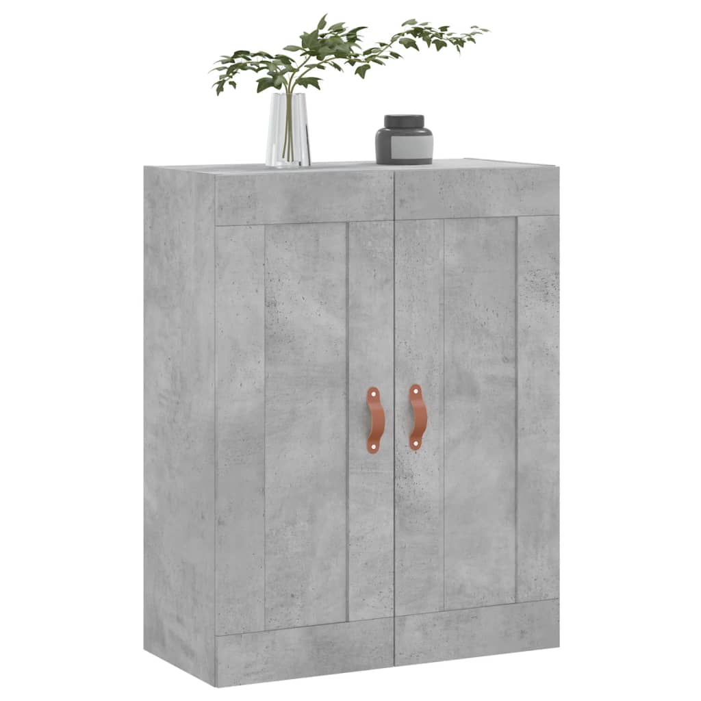 Wall Mounted Cabinet Concrete Grey 69,5x34x90 cm Engineered Wood