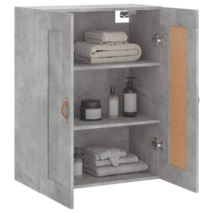 Wall Mounted Cabinet Concrete Grey 69,5x34x90 cm Engineered Wood