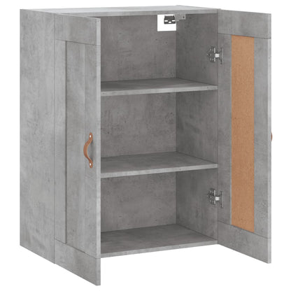 Wall Mounted Cabinet Concrete Grey 69,5x34x90 cm Engineered Wood