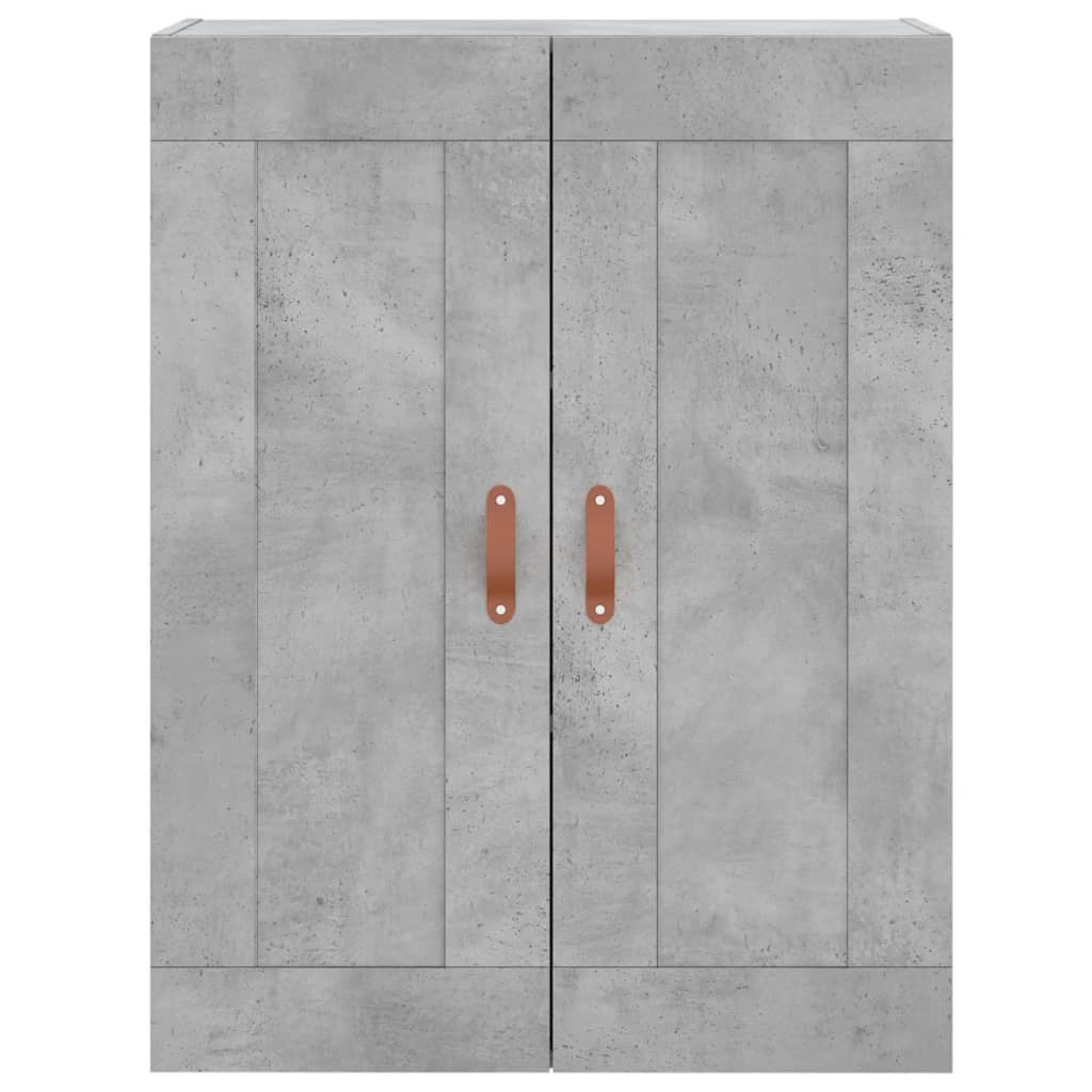 Wall Mounted Cabinet Concrete Grey 69,5x34x90 cm Engineered Wood
