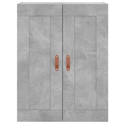 Wall Mounted Cabinet Concrete Grey 69,5x34x90 cm Engineered Wood