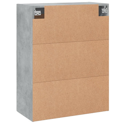 Wall Mounted Cabinet Concrete Grey 69,5x34x90 cm Engineered Wood