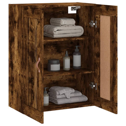 Wall Mounted Cabinet Smoked Oak 69,5x34x90 cm Engineered Wood