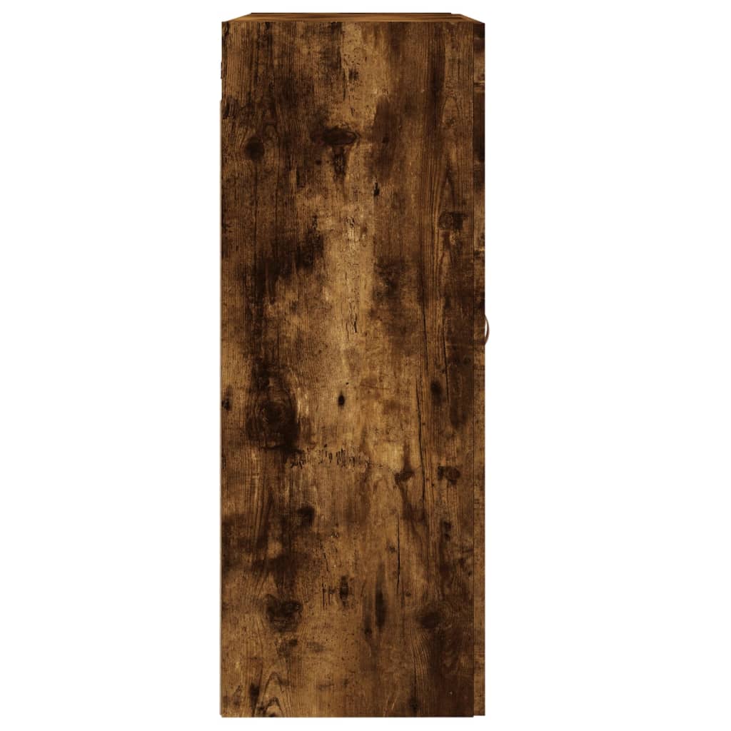 Wall Mounted Cabinet Smoked Oak 69,5x34x90 cm Engineered Wood