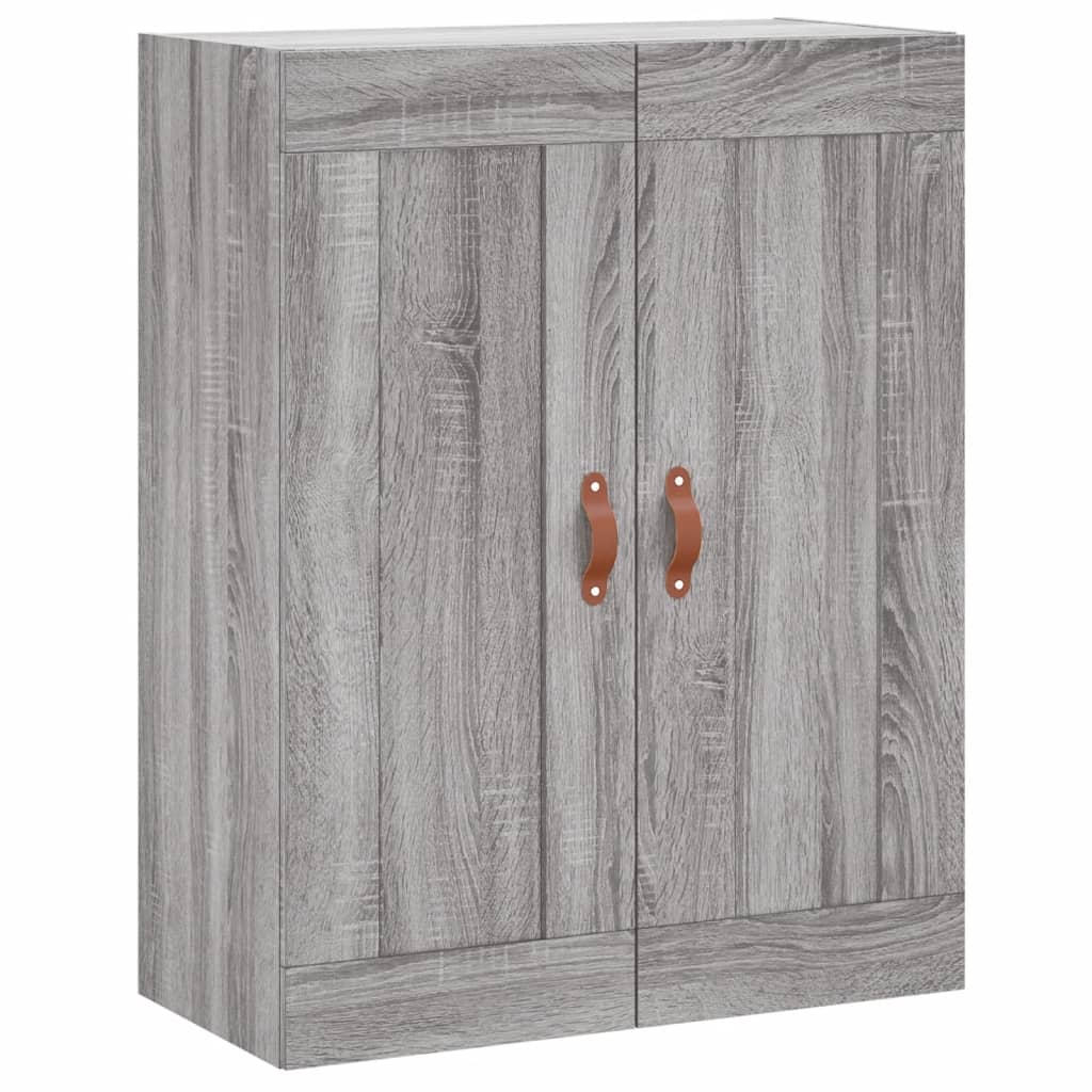 Wall Mounted Cabinet Grey Sonoma 69.5x34x90 cm Engineered Wood