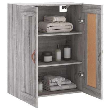 Wall Mounted Cabinet Grey Sonoma 69,5x34x90 cm Engineered Wood