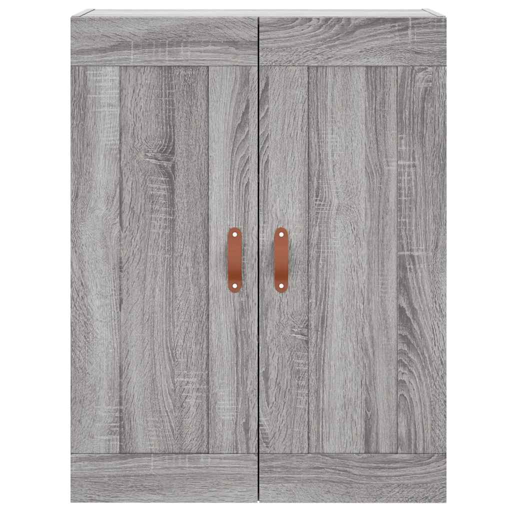 Wall Mounted Cabinet Grey Sonoma 69,5x34x90 cm Engineered Wood