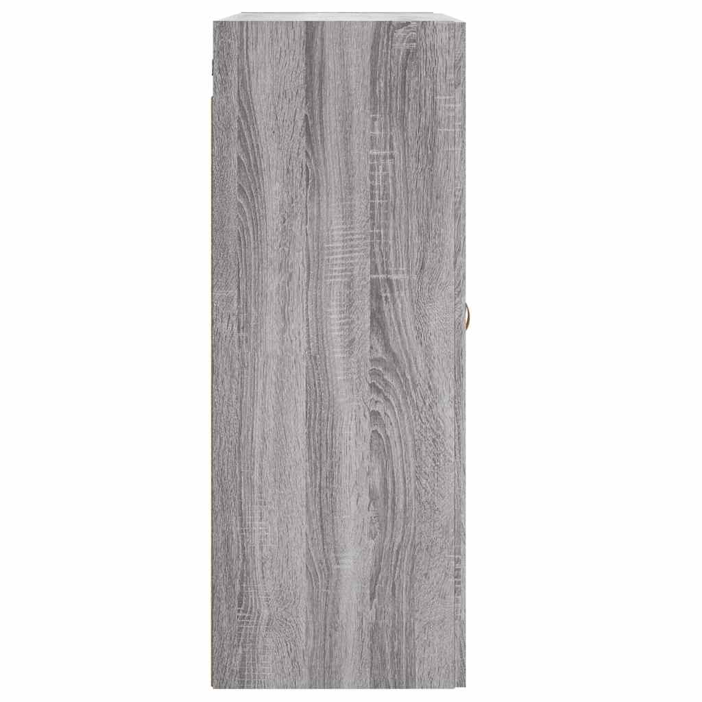 Wall Mounted Cabinet Grey Sonoma 69,5x34x90 cm Engineered Wood