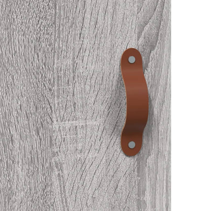 Wall Mounted Cabinet Grey Sonoma 69.5x34x90 cm Engineered Wood